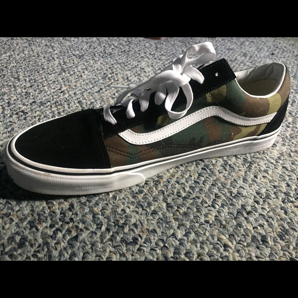 Vans Woodland Camo Old Skool Size 13